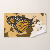 Niedlich Orange Mrs. Name Monarch Butterfly Badhandtuch Set (Handtuch)