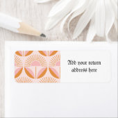 Niedlich, orange, pfirsichfarben, Retro, Blumenmus (Insitu)