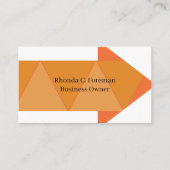 Niedlich Orange Pink Moderne Geometrie Minimalisti Visitenkarte (Vorderseite)