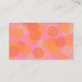 Niedlich Orange Pink Wasserfarbe Moderne Geometrie Visitenkarte (Rückseite)
