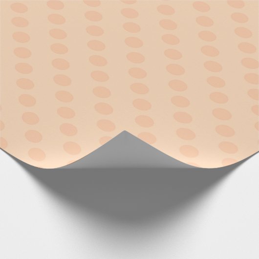 Niedlich Orange Polka Dot Birthday Geschenkpapier (Ecke)