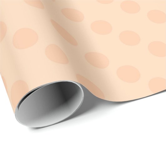 Niedlich Orange Polka Dot Birthday Geschenkpapier (Rolleneckpunkt)