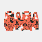 Niedlich Orange Pumpkin Ghost Halloween-Muster Geschenkschachtel (Ungefaltet)