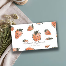 NIEDLICH ORANGE RED WATERCOLOR STRAWBERRIES Hochze