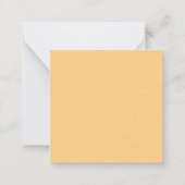 Niedlich orange-rosa Konversation Mitteilungskarte (Rückseite)