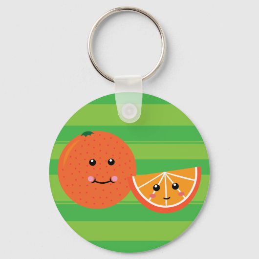 Niedlich Orange Schlüsselanhänger (Vorderseite)