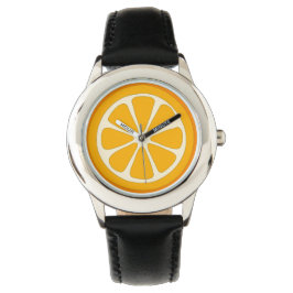Niedlich Orange Slice Einfache Minimalistische Kin Armbanduhr