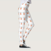Niedlich Orange Spookelicious Lächeln Halloween Ge Leggings (Rechts)