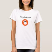 Niedlich Orange Spookelicious Lächeln Halloween Ge T-Shirt (Vorderseite)