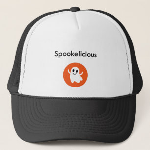 Niedlich Orange Spookelicious Lächeln Halloween Ge Truckerkappe