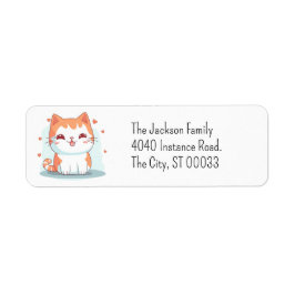 Niedlich Orange Tabby Kitten Kawaii Chibi