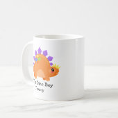 Niedlich Orange The Dino Boy Kids' Kaffeetasse (Vorderseite Links)