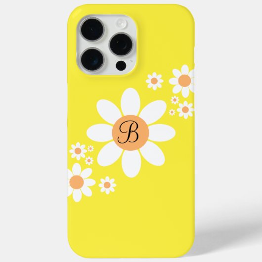 Niedlich Orange und White Daisies Case-Mate iPhone Hülle (Rückseite)