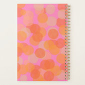 Niedlich Orange Wasserfarbe Geometrisch Personalis Planer (Rückseite)