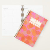 Niedlich Orange Wasserfarbe Geometrisch Personalis Planer (Anzeige)
