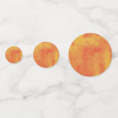 Niedlich Orange Watercolor Baby Bärenballon Toyota Konfetti (Rückseiten)