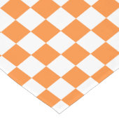 niedlich orange-weiße Karo-Fliesen Kurzer Tischläufer (Ecke)