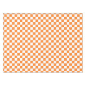 niedlich orange-weiße Karo-Fliesen Tischdecke (Vorderseite (Horizontal))