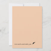 niedlich orange werden Sie meine überlieferte Einl Einladung (Rückseite)