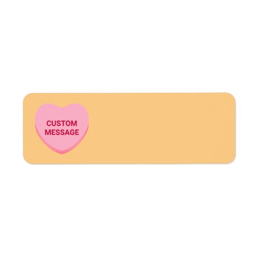 Niedlich orangefarbene, benutzerdefinierte Nachric (Vorne)