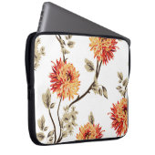 niedlich orangefarbene Blume mit braunem Blätter, Laptopschutzhülle (Vorne Rechts)