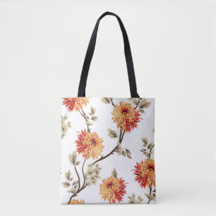niedlich orangefarbene Blume mit braunem Blätter, Tasche