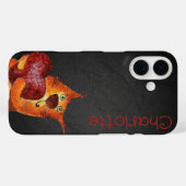 Niedlich-orangefarbene Cartoon Case-Mate iPhone Hülle (Rückseite (Horizontal))