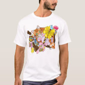 Niedlich Orangefarbene Osterkatze T-Shirt (Vorderseite)