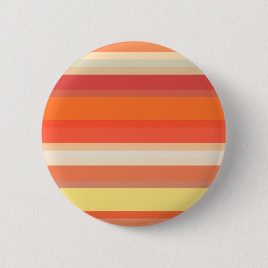 Niedlich orangefarbene Streifen Button (Vorderseite)
