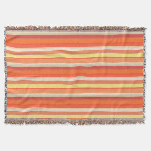 Niedlich orangefarbene Streifen Decke