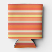 Niedlich orangefarbene Streifen Dosenkühler (Vorderseite)