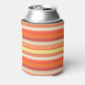 Niedlich orangefarbene Streifen Dosenkühler (Kanne Rückseite)