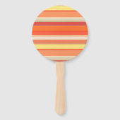 Niedlich orangefarbene Streifen Fächer (Rückseite)