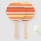 Niedlich orangefarbene Streifen Fächer (Vorne und Hinten)