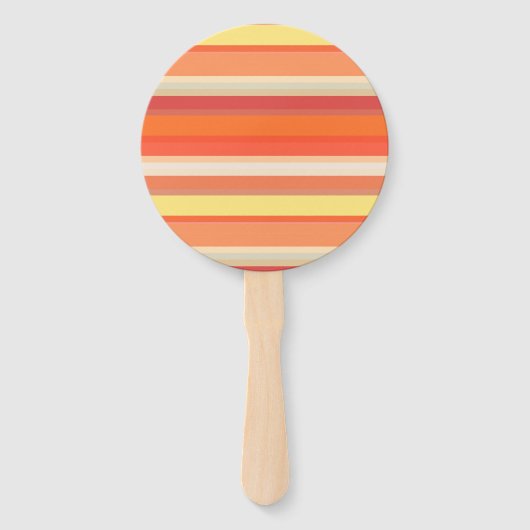 Niedlich orangefarbene Streifen Fächer (Vorderseite)