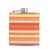 Niedlich orangefarbene Streifen Flachmann (Vorderseite)