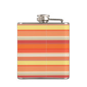 Niedlich orangefarbene Streifen Flachmann (Rückseite)