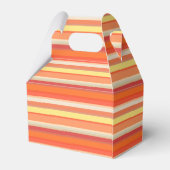 Niedlich orangefarbene Streifen Geschenkschachtel (Rückseite)