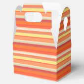Niedlich orangefarbene Streifen Geschenkschachtel (Geöffnet)