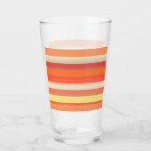 Niedlich orangefarbene Streifen Glas (Rückseite)