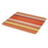 Niedlich orangefarbene Streifen Schneidebrett (Ecke)