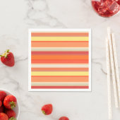 Niedlich orangefarbene Streifen Serviette (Beispiel)