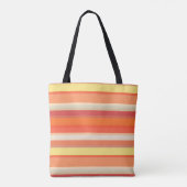 Niedlich orangefarbene Streifen Tasche (Rückseite)