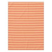 Niedlich orangefarbene Streifen Tischdecke (Vorderseite)