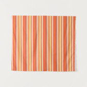 Niedlich orangefarbene Streifen Wandteppich (Vorderseite (Horizontal))