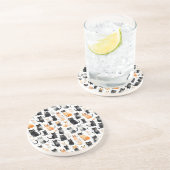 Niedlich Orangefarbene weiße Katzen Getränkeuntersetzer (Seite)