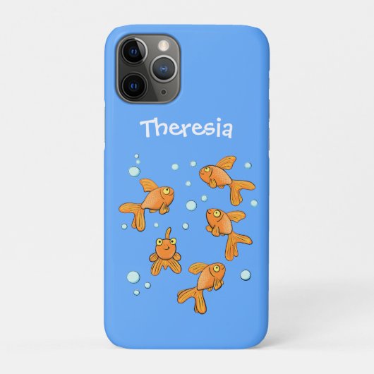 Niedlich orangefarbener Goldfisch auf der Abbildun Case-Mate iPhone Hülle (Rückseite)