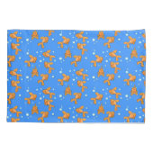 Niedlich orangefarbener Goldfisch auf der Abbildun Kissenbezug (Rückseite)