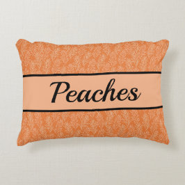 Niedlich Orangefarbenes, individuelles Haustier Dekokissen