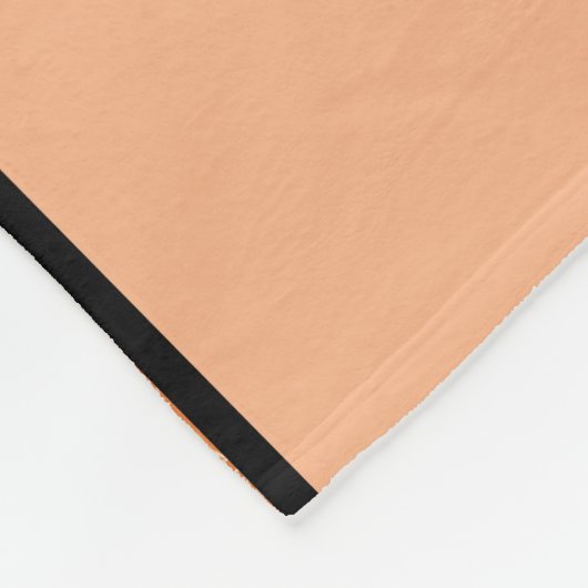 Niedlich Orangefarbenes, individuelles Haustier Fleecedecke (Ecke)